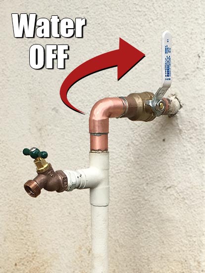 How To Shut Off Water To Your House - Wrench Re-Pipe Riverside, Corona