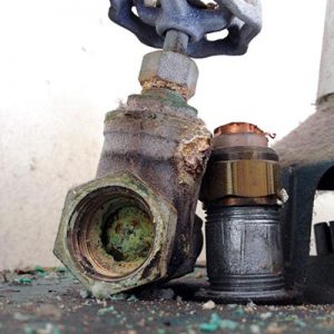 leaking bad shut off valve